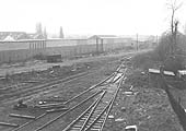 View of the throat of Gosford Green goods yard and its connection to the former Coventry Loop Line