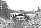 View of Heath Road bridge with Bridge No 9 seen in the distance during February/March 1984