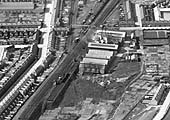 Second of three 1924 aerial views of Gosford Green Goods Yard and T Smiths Stamping Work's sidings