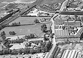 Another aerial view of the Nuneaton branch's junction with the Foleshill railway with the Daimler Work's sidings on the left