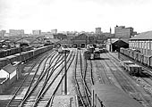 Looking towards the road entrance to the depot via Canal Street with the Grain Warehouse on the right