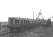 A special order of wire rope being loaded direct from Wrights Ropes' factory on to MR railway wagons