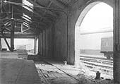 An interior view of the Fruit shed looking towards the main line in 1966 with the new parcels concentration depot