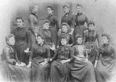 View of female staff employed at the Curzon Street District Goods Manager's Office in the 1890s