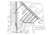 Plan of the development of Curzon Street's Top Yard and its facilities between 1865 and 1890