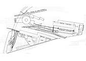 Plan of the approach and layout of Curzon Street station's train shed and its Engine House as seen in 1852