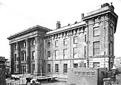 A 1966 view of the rear of the Hardwick's original station building, clearly showing the 1841 hotel addition