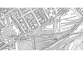 A 1902 25 inch to the mile Ordnance Survey Map of Curzon Street Goods Station's Top Yard and Wharf