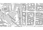 A 1913 25 inch to the mile Ordnance Survey Map of Curzon Street Goods Station's Top Yard