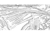 A 1913 25 inch to the mile Ordnance Survey Map of Curzon Street Goods Station's Banbury Street Wharf