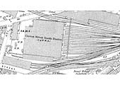 A 1913 25 inch to the mile Ordnance Survey Map of Curzon Street Goods Station and approach roads