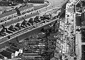 The second of several 1931 aerial photographs of the building of Lockhurst Lane bridge over Foleshill Road station