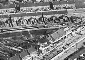 The third of several 1931 aerial photographs of the building of Lockhurst Lane bridge over Foleshill Road station