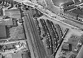 The fifth of several 1931 aerial photographs of the building of Lockhurst Lane bridge over Foleshill Road station