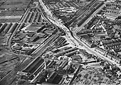 The seventh of several 1931 aerial photographs of the building of Lockhurst Lane bridge over Foleshill Road station