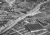 The eighth of several 1931 aerial photographs of the building of Lockhurst Lane bridge over Foleshill Road station