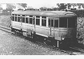 The Daimler experimental Railcar is seen returning to Coventry between Gibbet Hill Signal Cabin and Kenilworth Junction