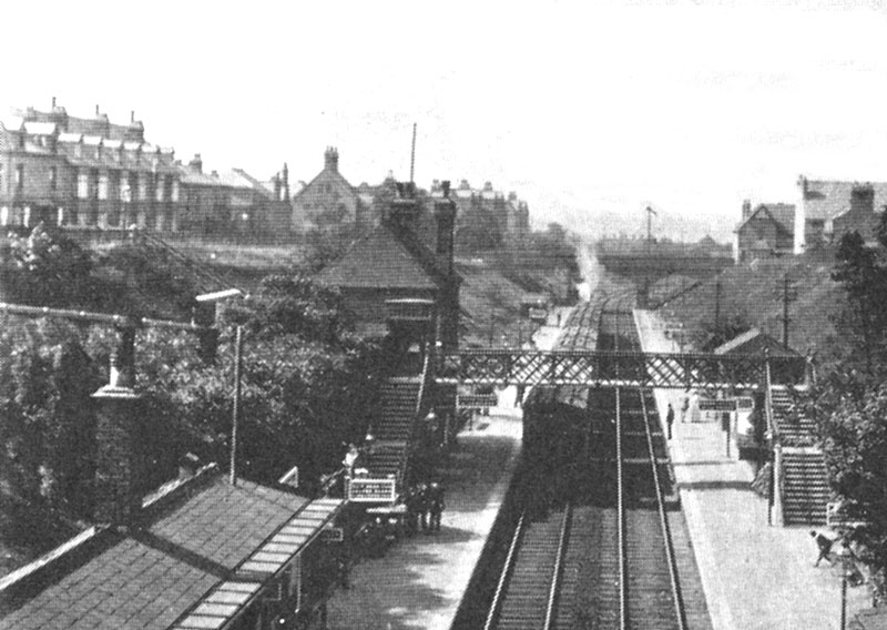 Close up showing the Ladies First Class Waiting Room located on the Sutton Coldfield platform