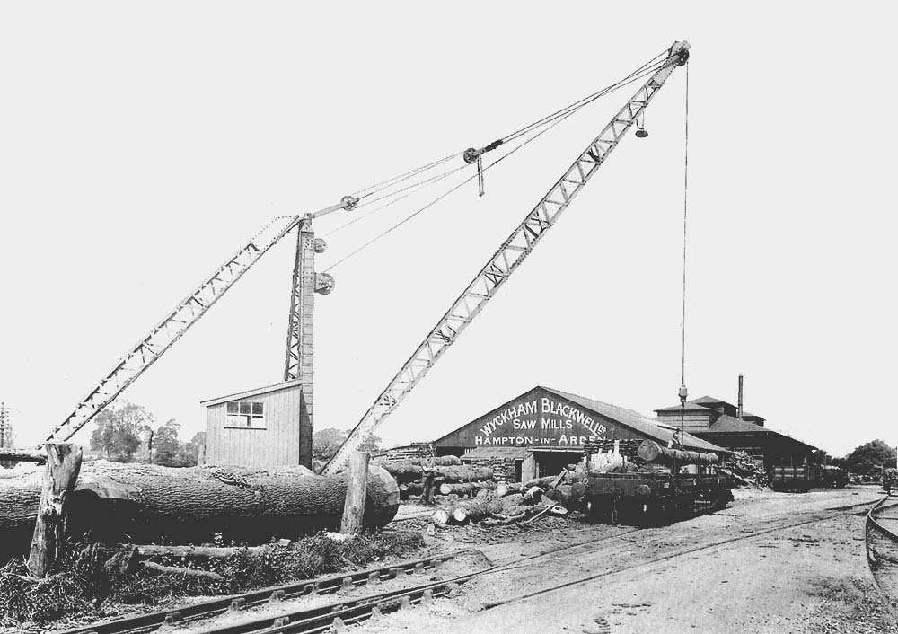 A 1932 view of Wyckham Blackwell's Saw Mill which occupied the site of the former B&DJR station goods yard and shed