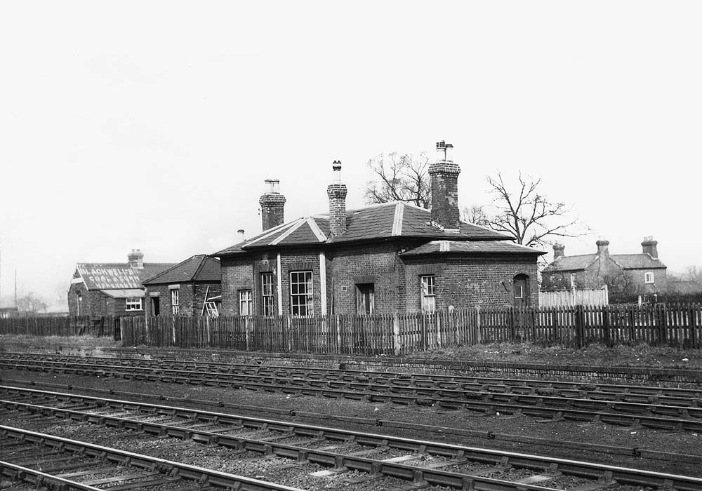 Looking across the former LNWR and B&DJR lines towards the original Hampton station with Matthew Kirtley's house in the background