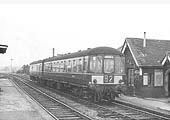 A Park Royal DMU stops at the station with the 1:10pm Nuneaton Trent Valley to Leamington Avenue service