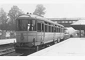 The Daimler experimental Railcar posed for the camera at Kenilworth station shortly before the outbreak of the First World War