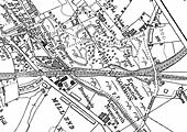 A 1938 OS Map of Kenilworth Junction showing the connection and siding to the tannery and coal yard