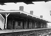 The buildings on Platform 2, looking in the direction of Coventry, taken from beneath the footbridge