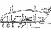 A 1930s LMS Control strip map showing the route from Nuneaton to Coventry plus the Loop Line