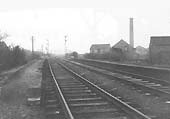Looking from the Coventry end of the station towards Nuneaton with just part of the brick platform left in situ