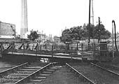 View of Nuneaton's Ransome & Rapier 60 foot vacuum operated turntable installed in 1938 with a working capacity of 150 tons