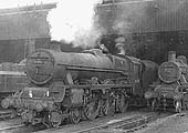 Ex-LMS 5XP 4-6-0 No 45556 'Nova Scotia' and British Railways built 2-6-0 No 46420 are seen on 2nd September 1961
