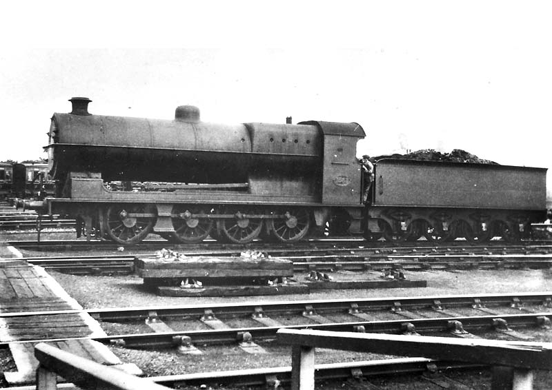 Ex-Lancashire & Yorkshire 7F 0-8-0 No 1583 is seen standing in the yard after being serviced ready for its return trip circa 1925