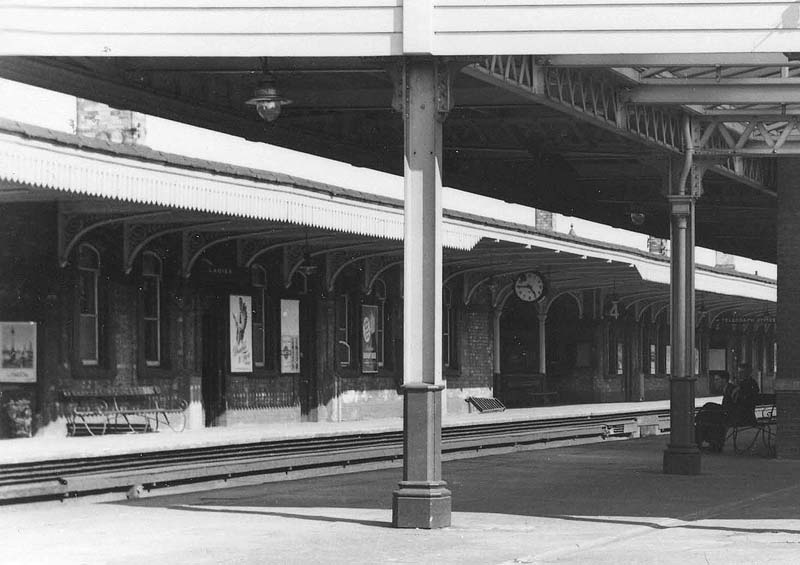 Close up view of the island platform which formed platforms four and five and which was the original 1869 island platform