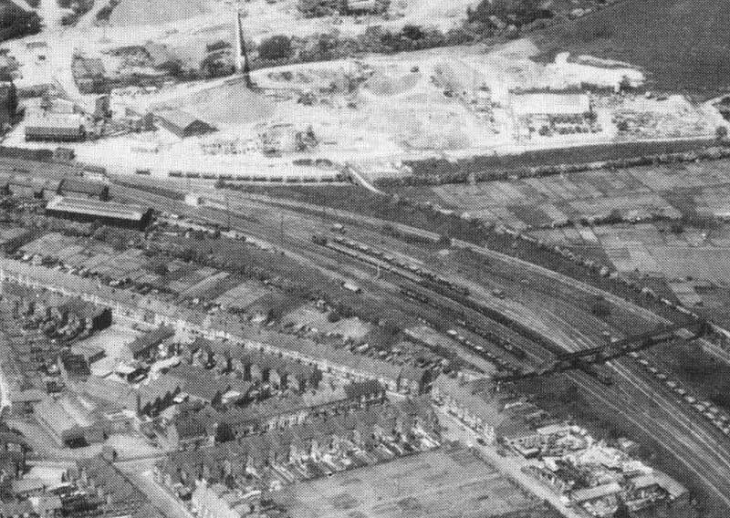 Close up view showing the Midland Railway's line to Leicester and the two connections with the LNWR's Trent Valley and Ashby branch line