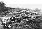An Edwardian view of the construction of the southern section of Nuneaton's up marshalling yard