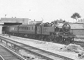 Ex-LMS 2-6-4T 4MT No 42331 is seen standing at Nuneaton whilst at the head of a passenger service