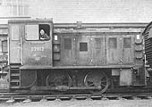 British Railways  0-4-0 Class D3/1 D2912 stands alongside Nuneaton No 1 Signal Cabin in January 1960