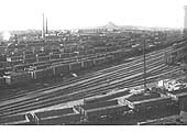 Nuneaton's marshalling yard in the 1930s providing an example of the volume of traffic, mainly coal, being handled each day