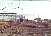 Alongside the Trent Valley line at the north end of the down goods yard just prior to closure in the 1980s