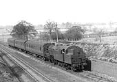 LMS 4P 2-6-4T No 2262 is seen running bunker first on a three-coach Coventry to Leamington local passenger service shortly before 1938