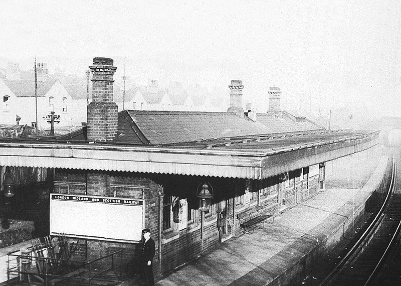 Elevated general view of Rotton Park Road station showing the additional platform created when the passing loop was installed