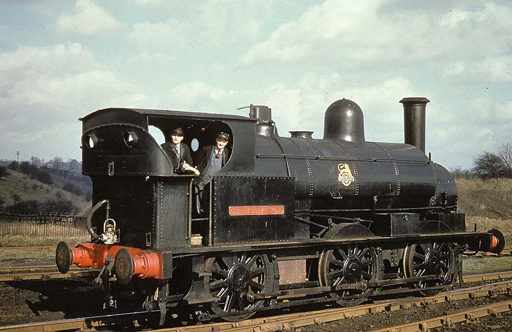 A later view of the ex-LNWR Special Tank Engine showing the crew posed for John McCann's camera in March 1954