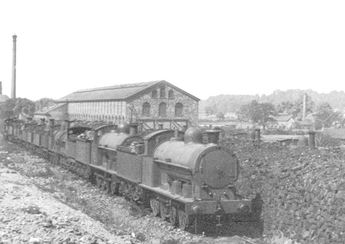 Close up of a variety of goods engines 'laid up' during periods of economic down turn