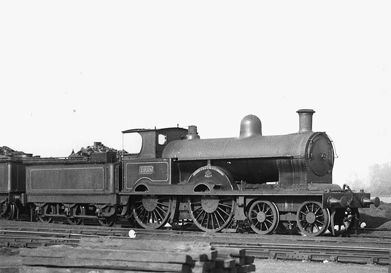 LNWR 4-4-0 Renown class No 1958 'Royal Oak' stands in line prepared for another day's work circa 1919-22