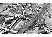 A 1930 panoramic aerial view of Old Station Square and the sidings leading to English Electric's Victoria works