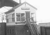 Rugby No 3 signal cabin which controls the scissor crossover and the section of track on the up side of the station
