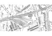 A 1923 25 inch to the Mile Ordnance Survey Map showing Warwick Shed, Milverton Goods Shed and Milverton Station on the far right