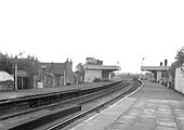Looking towards Leamington showing the timber platform section of Milverton station which was located between Rugby Road and Warwick New Road