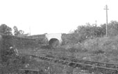 View taken during the closure period showing the branch track bed and Alcester Road bridge